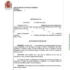 Sentencia reclamacion de salario colectiva